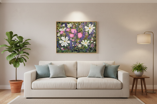 Cosmos and nepeta